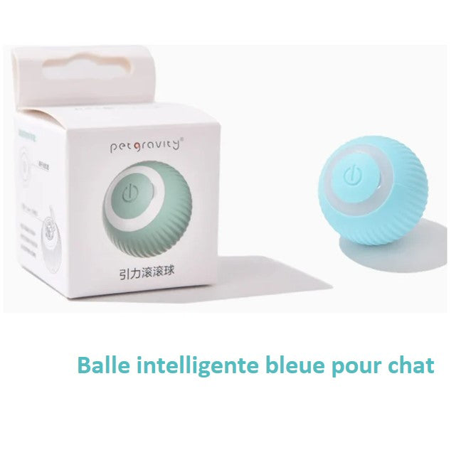 Balle interactive intelligente pour chien et chat rechargeable USB  autonomie de 3 heures 