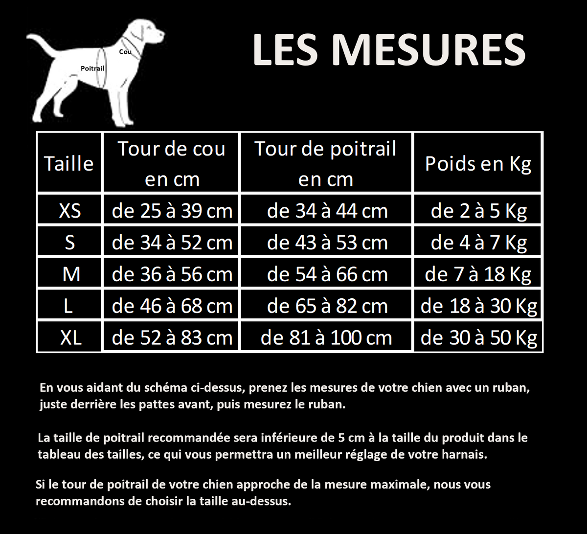Harnais design 14 coloris et 5 tailles , XS S M L XL , cadeau idéal , confort, sécurité, élégance, LED possible , marque TRUELOVE, pratique et fonctionnel , bande réfléchissantes 3M , poignée de rappel, boucles DURALEX, bleu , rouge , orange , noir et bien d'autres ! UN INCONTOURNABLE , numéro 1 des ventes !! TABLEAU DES MESURES en cm , unité de mesures française 